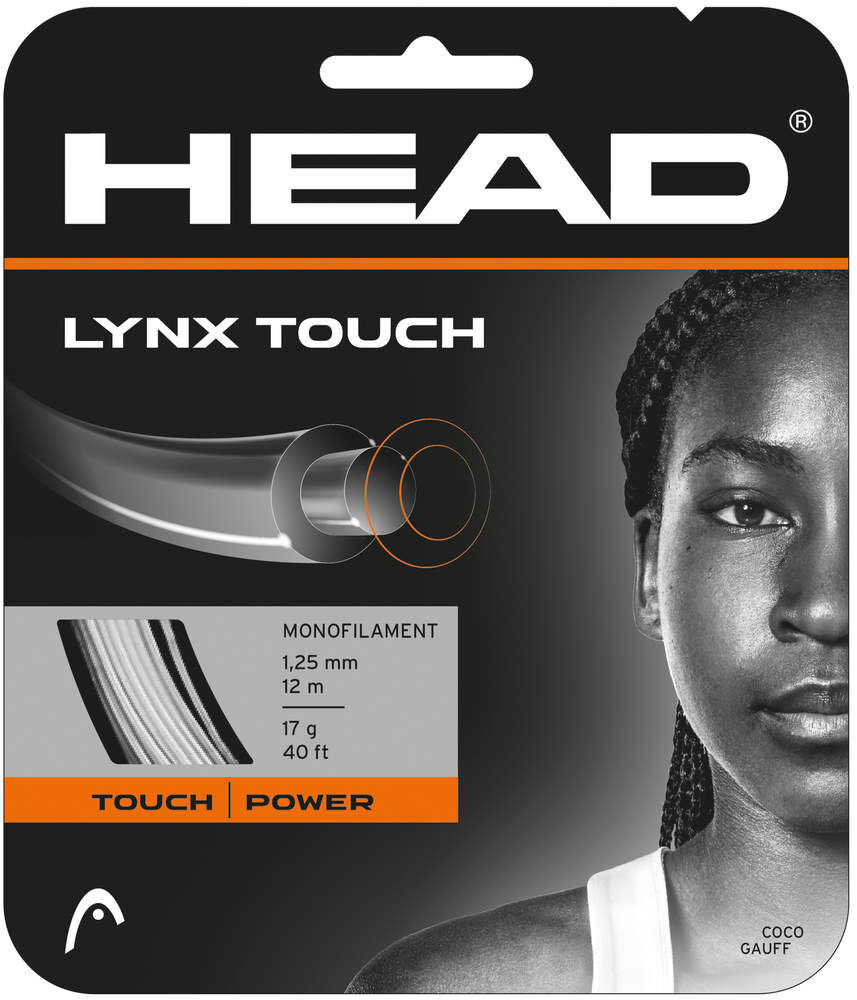 Naciąg tenisowy Head Lynx Touch 12m 1.30 - transparenty czarny 