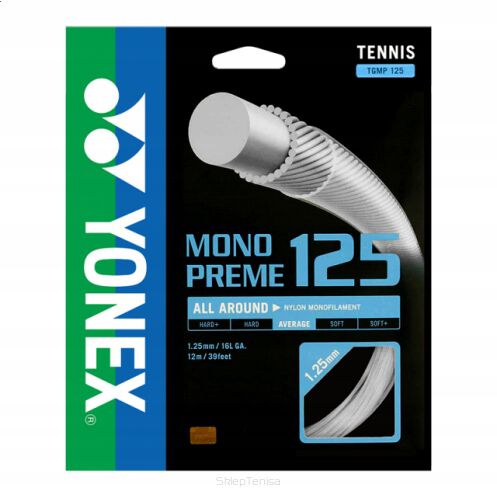 Naciąg tenisowy Yonex Mono Preme 1.25 white