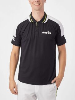 Koszulka tenisowa Diadora SS Polo Icon czarna