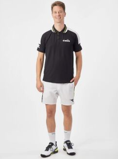 Koszulka tenisowa Diadora SS Polo Icon czarna