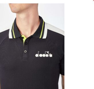 Koszulka tenisowa Diadora SS Polo Icon czarna