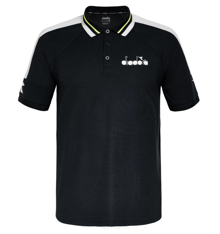 Koszulka tenisowa Diadora SS Polo Icon czarna