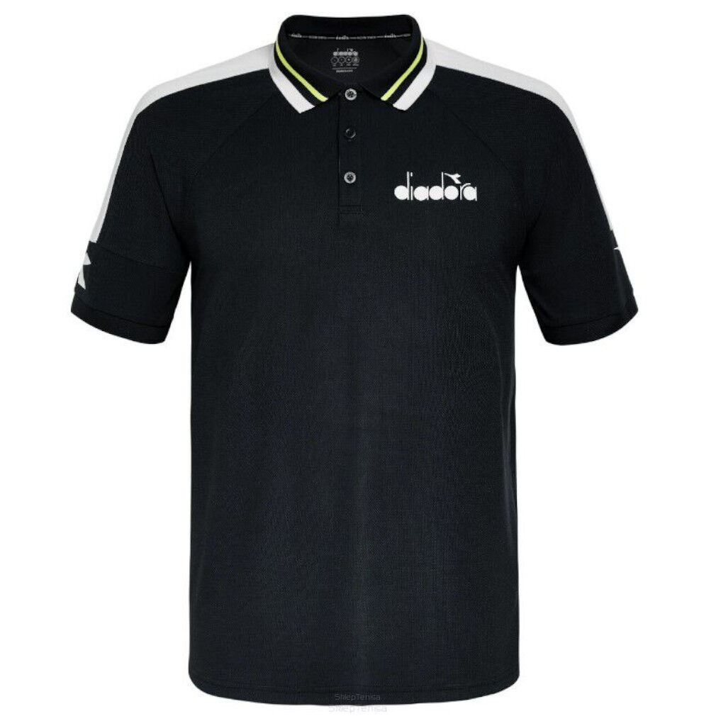 Koszulka tenisowa Diadora SS Polo Icon czarna