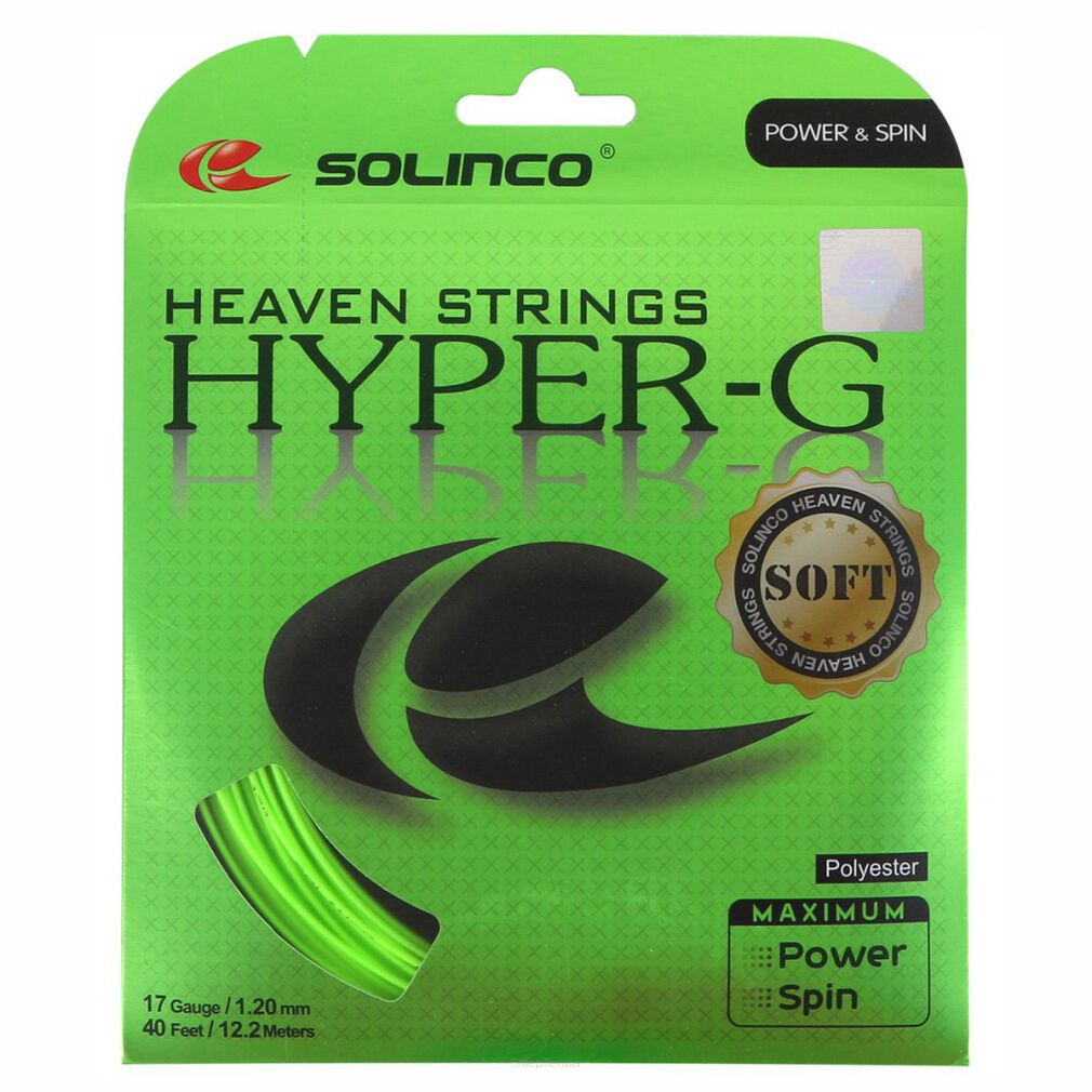 Naciąg tenisowy Solinco Hyper-G Soft 12.2m 1.25 zielony