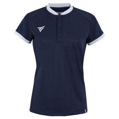 Koszulka tenisowa damska Tecnifibre Team Mesh Polo granatowa