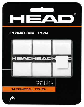 Owijki tenisowe wierzchnie Head Prestige Pro x3 białe