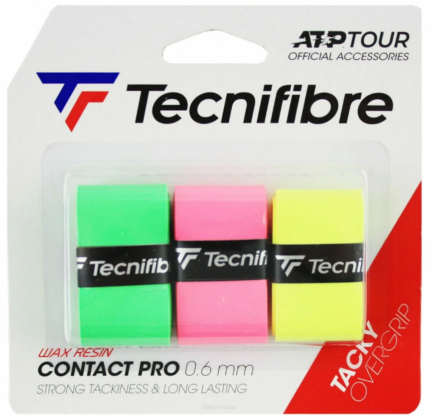 Owijka wierzchnia Tecnifibre Pro Contact 3P - tricolor