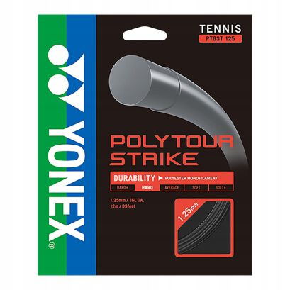 Naciąg tenisowy Yonex Poly Tour Strike 12m 1.25 szary