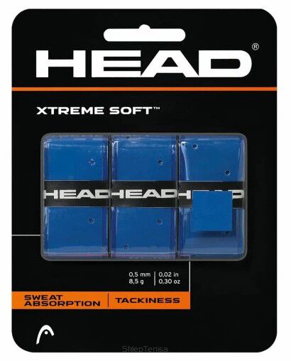 Owijki tenisowe wierzchnie Head Xtreme Soft niebieskie