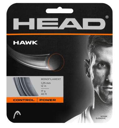 Naciąg tenisowy Head Hawk 12m 1.25 szary