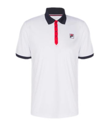 Koszulka tenisowa Fila Polo Dominic biała