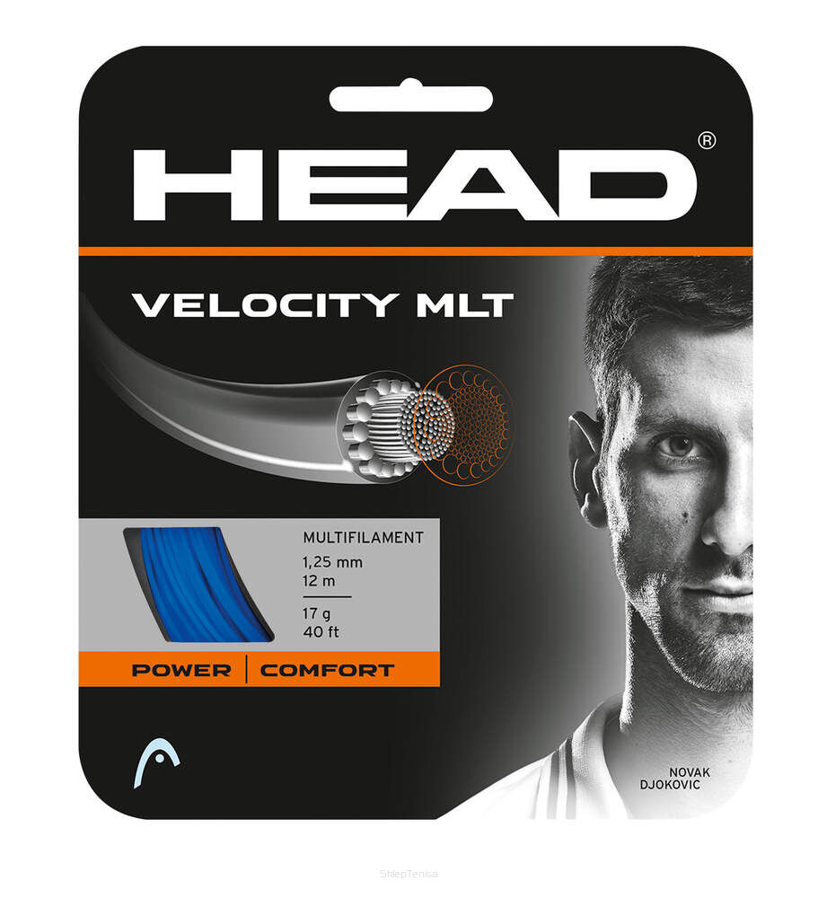 Naciąg tenisowy Head Velocity MLT N 1.25 - niebieski