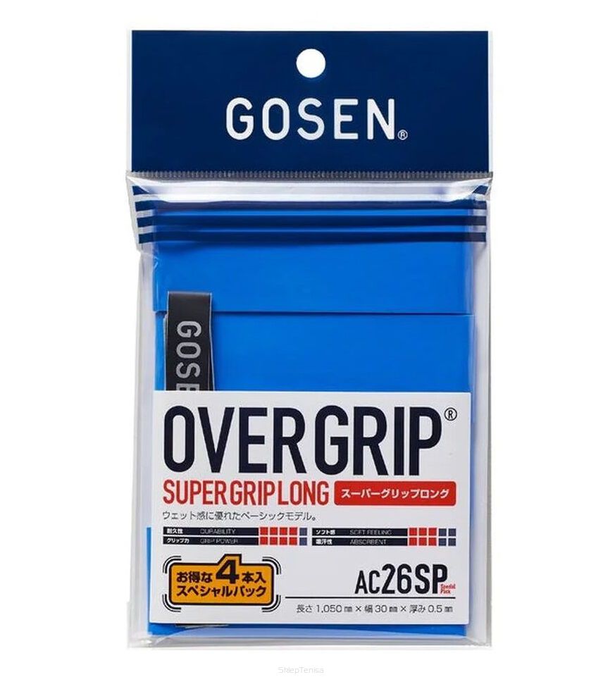 Owijki wierzchnie Gosen Super Grip 4P - niebieskie