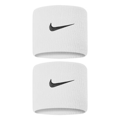 Frotki tenisowe Nike Swoosh Wristbands białe