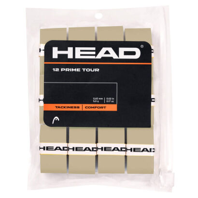 Owijki tenisowe wierzchnie Head Prime Tour x12 szare