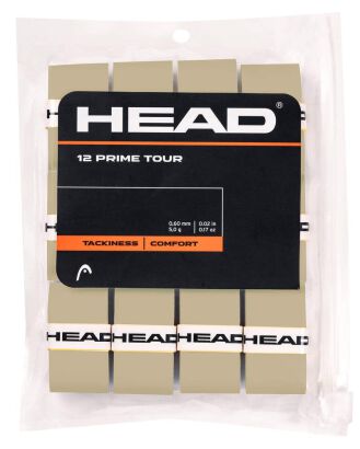 Owijki tenisowe wierzchnie Head Prime Tour x12 szare