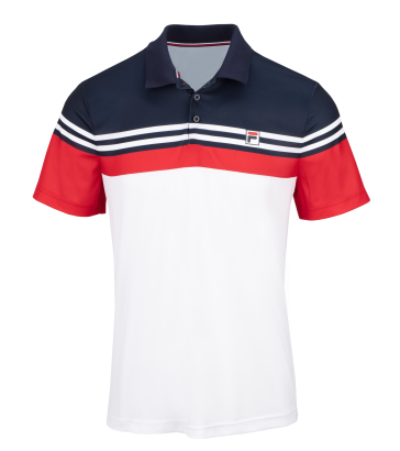 Koszulka tenisowa Fila Polo Paul granatowo-biała