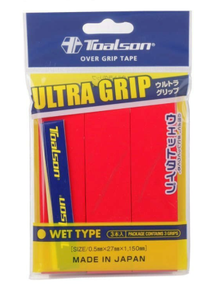 Owijka wierzchnia Toalson Ultra Grip 3P - neonowa czerwień