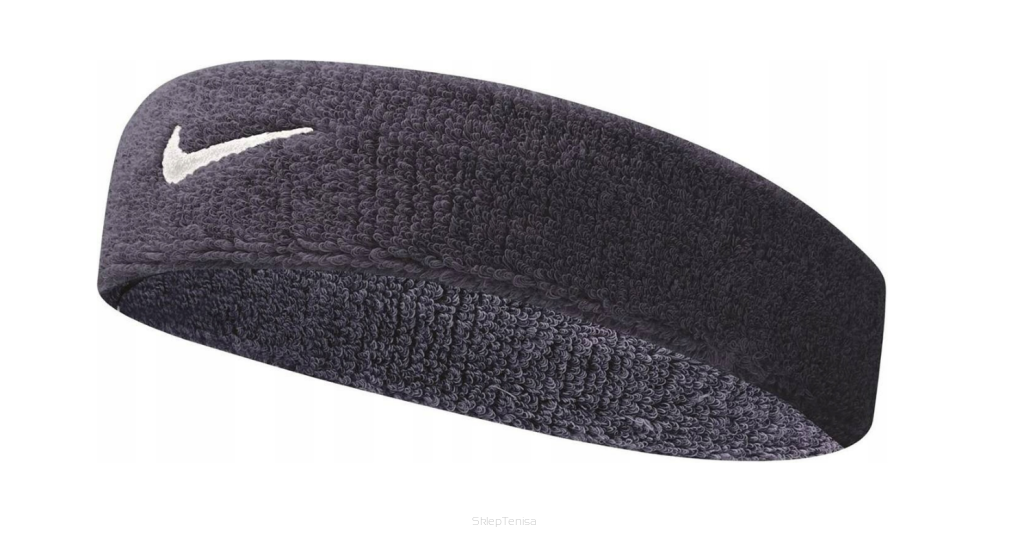 Frotka tenisowa na głowę Nike Swoosh Headband granatowa