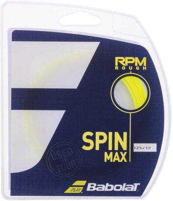 Naciąg Babolat Spin Max RPM ROUGH 1.30 Żółty