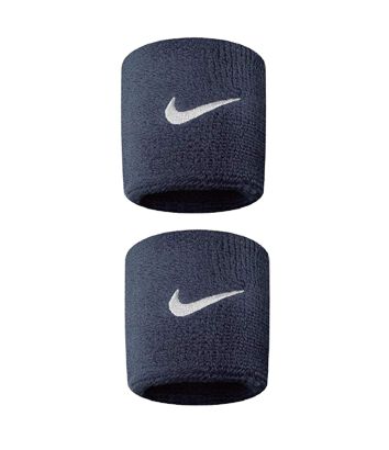 Frotka tenisowa Nike Swoosh Wristbands granatowa