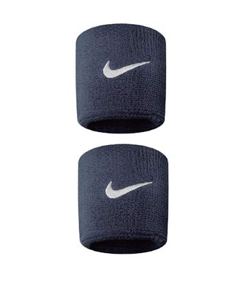 Frotki tenisowe Nike Swoosh Wristbands granatowe