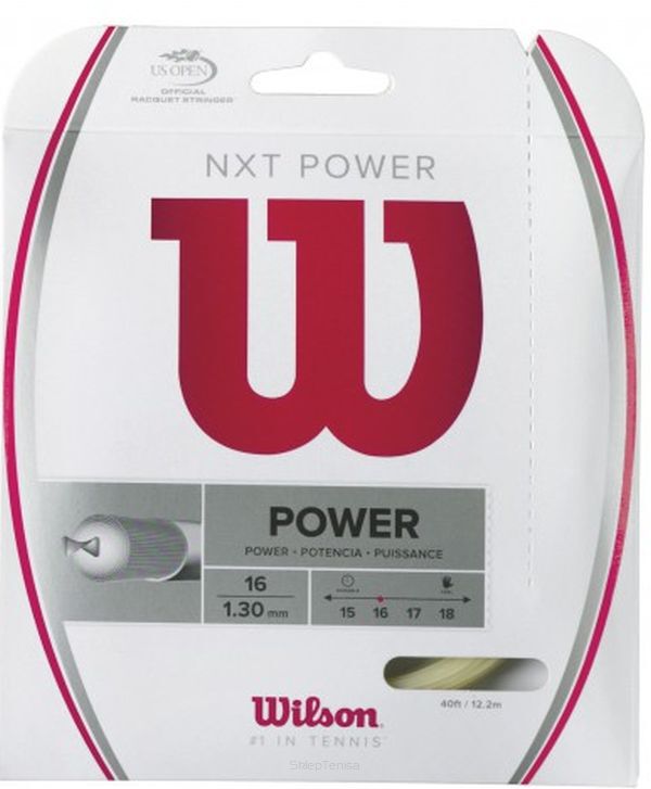 Naciąg tenisowy Wilson NXT Power (12.2 m) 1,26mm - naturalny