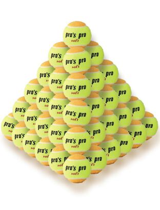 Piłki tenisowe Pro's-Pro juniorskie pomarańczowe 60 sztuk
