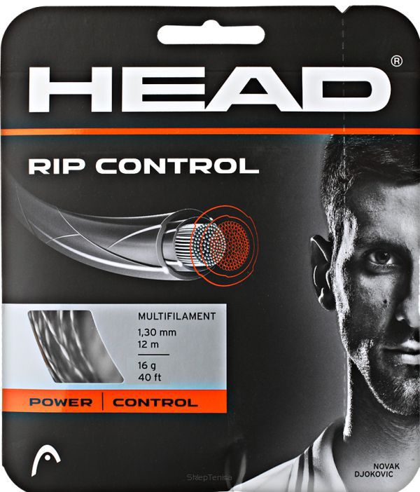 Naciąg tenisowy Head Rip Control 1.30 - czarno/biały