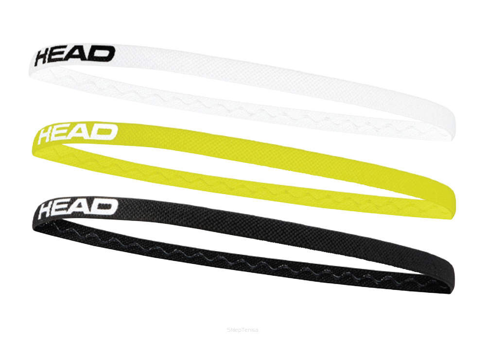 Opaska na głowę Head Headband 3 pack - black/white/yellow