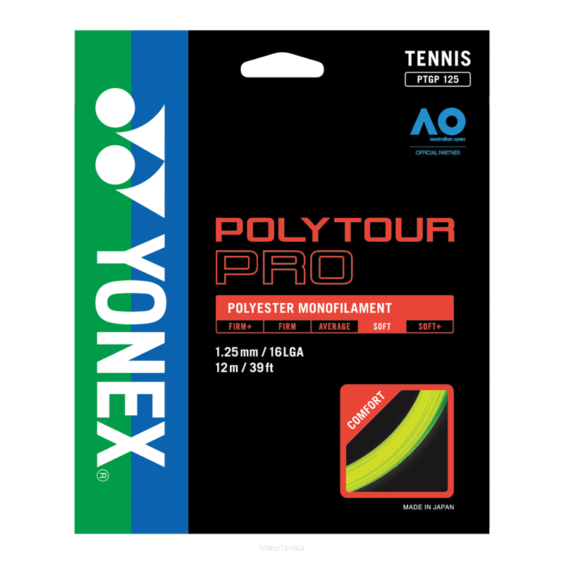 Naciąg tenisowy Yonex Poly Tour Pro 1.25 - żółty