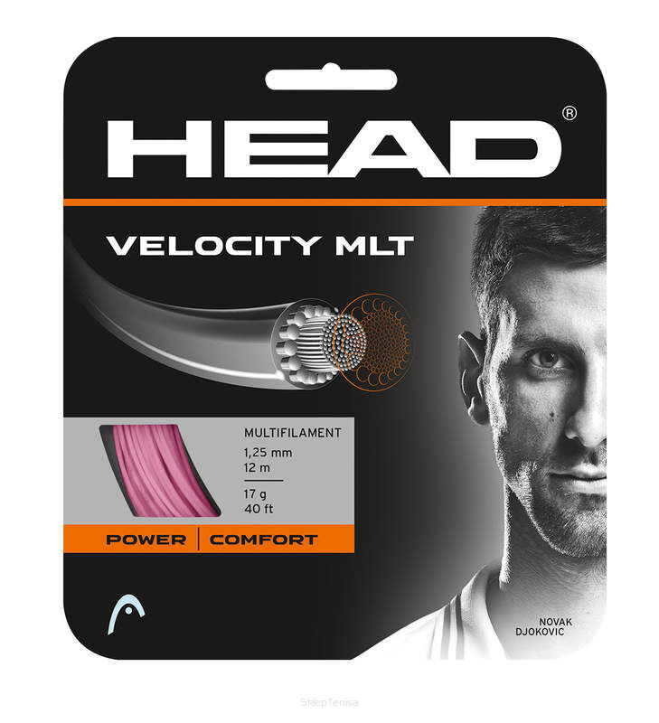 Naciąg tenisowy Head Velocity MLT 12m 1.25 różowy