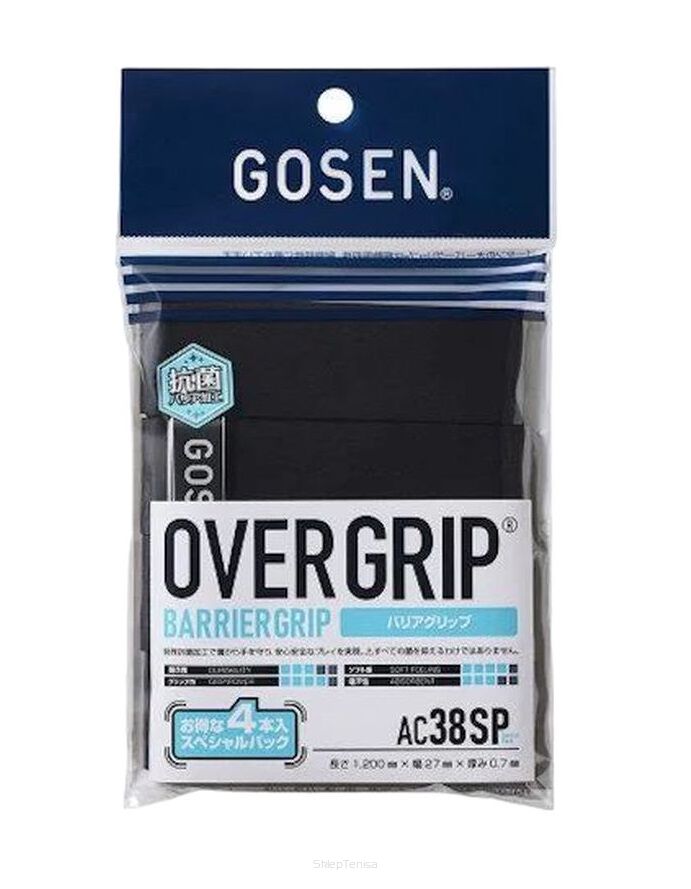 Owijki wierzchnie Gosen Barrier Grip 4P - czarne