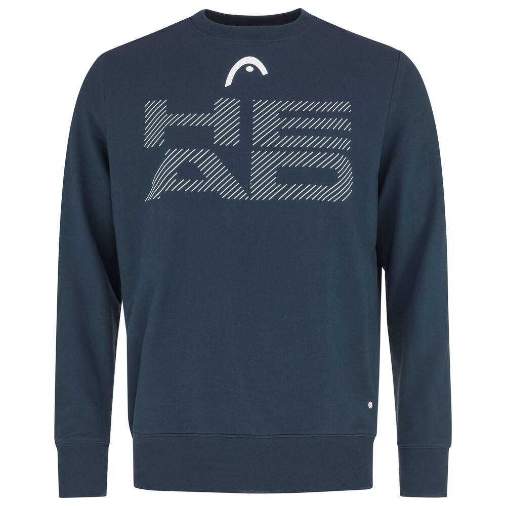 Bluza tenisowa Head Rally Sweatshirt Men granatowa