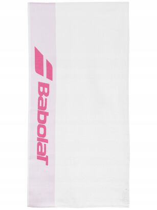 Ręcznik tenisowy Babolat - biało-różowy