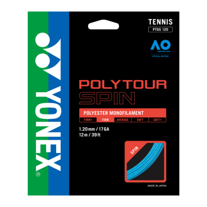 Naciąg tenisowy Yonex Poly Tour Spin 1.20 - niebieski 