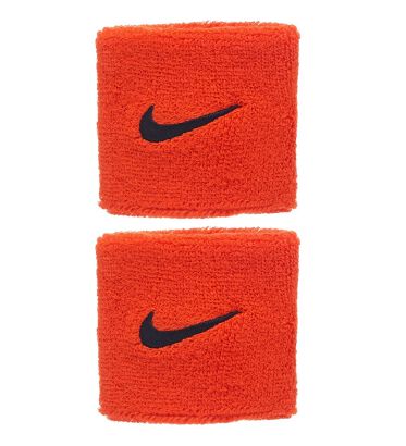 Frotka tenisowa Nike Swoosh Wristbands pomarańczowa