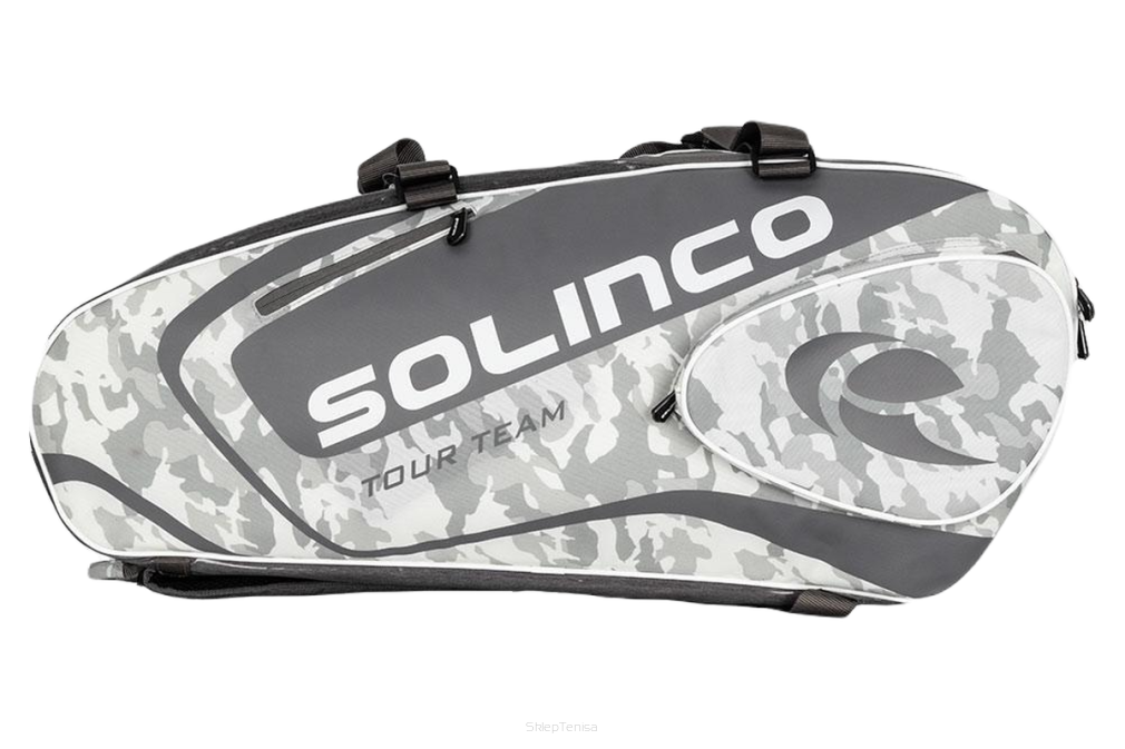 Torba tenisowa Solinco Racquet Bag 6 biała camo