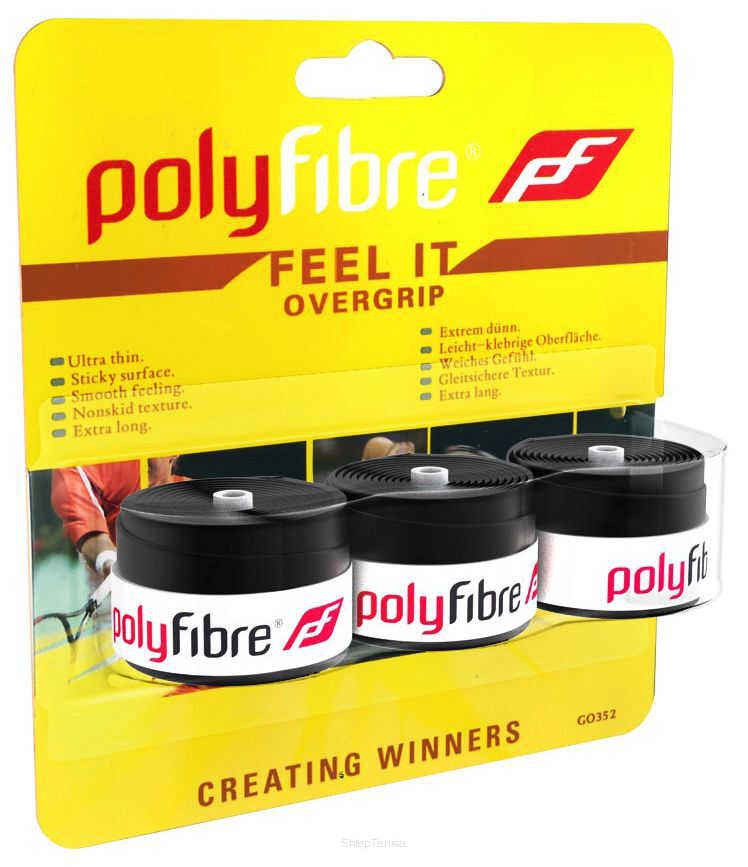 Owijki wierzchnie Polyfibre Feel It 3P - czarne