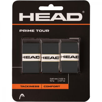 Owijki tenisowe wierzchnie Head Prime Tour x3 czarne