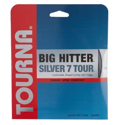 Naciąg tenisowy Tourna Big Hitter Silver 7 Tour - szary