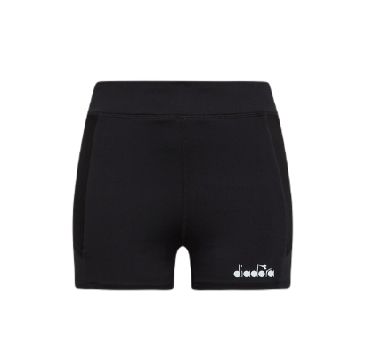 Spodenki tenisowe Diadora Short Tights Pocket czarne