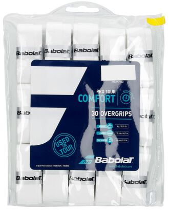 Owijki tenisowe wierzchnie Babolat Pro Tour Comfort x30 białe