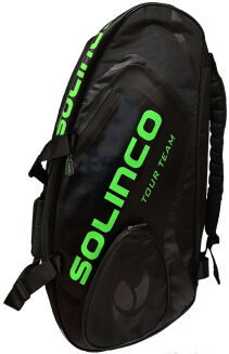 Torba tenisowa Solinco Tour Bag 15 czarno-zielona