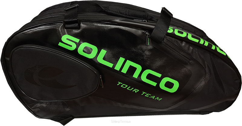 Torba tenisowa Solinco Tour Bag 15 czarno-zielona